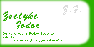 zselyke fodor business card